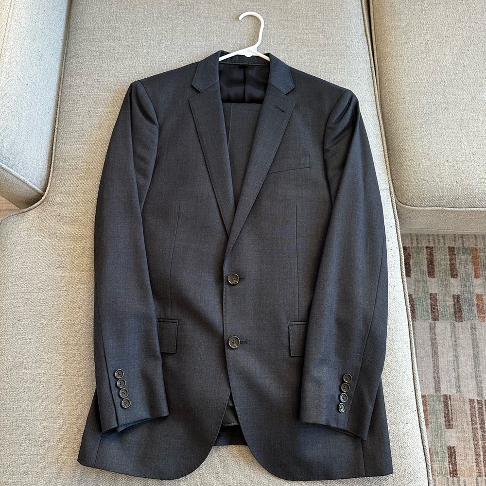 Navy J. Crew 100% Wool Men's 2 Button Suit Ludlow Slim